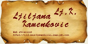 Ljiljana Kamenković vizit kartica